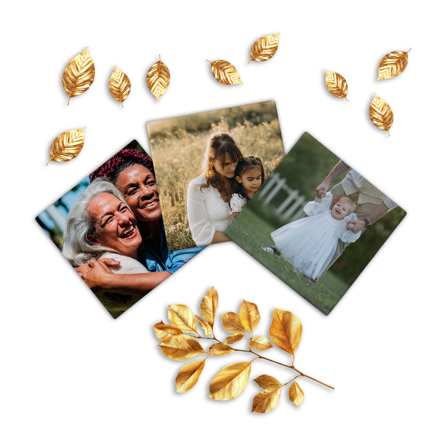 3 Custom Photo Magnets - 2.5" x 2.5"